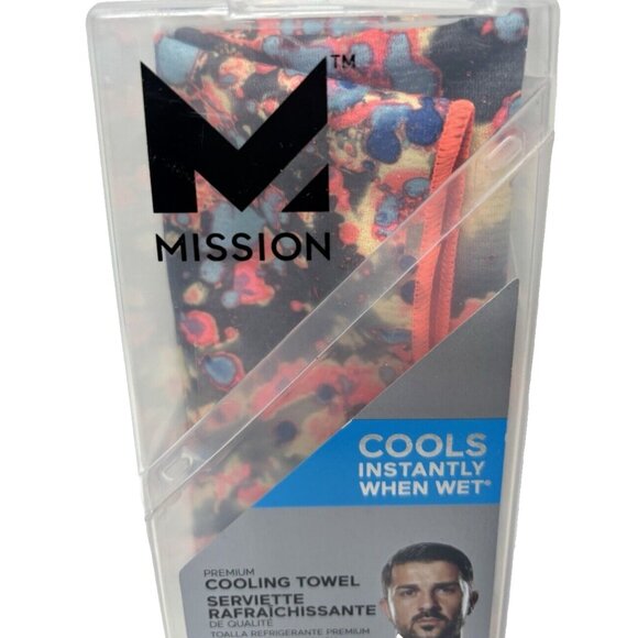 Mission HydroActive Gym Cooling Towel 10”x 33” Large Water Activated Sweat Towel - Picture 3 of 7